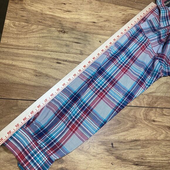 John Martin XL-Tall Men's Long Sleeve Plaid Country‎ Western Button Up Shirt USA - Picture 9 of 13